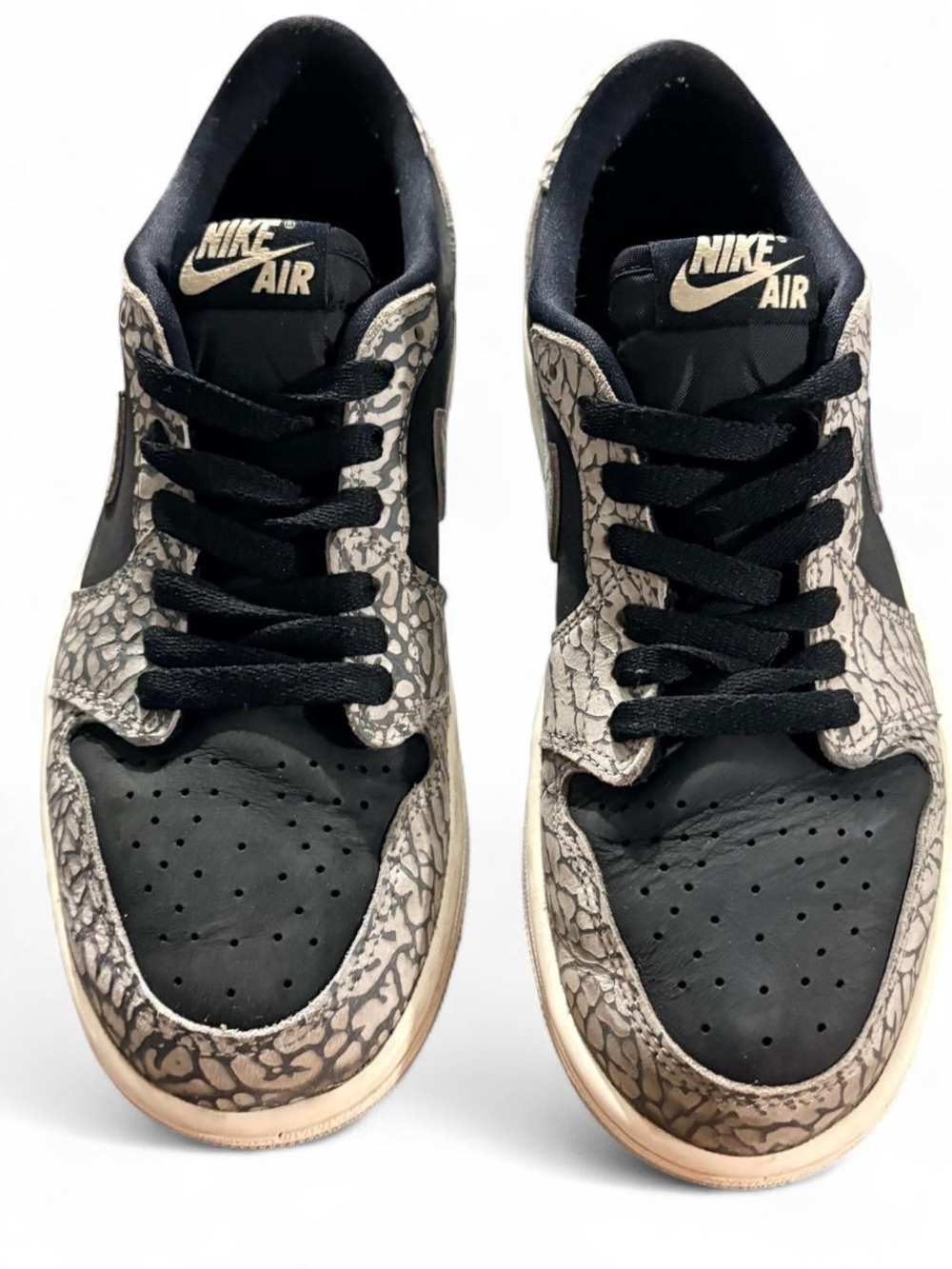 Nike Air Jordan 1 Low OG “Black Cement” Sneakers – Women’s Size 7.5 – OG Box - Picture 3 of 7
